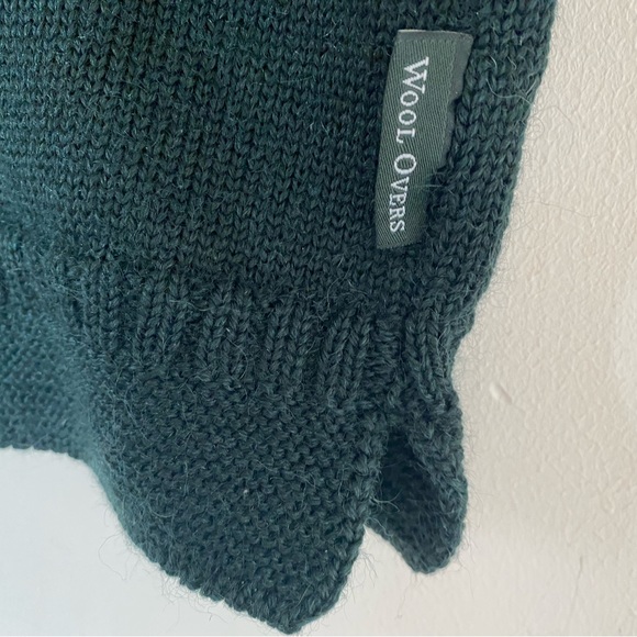 Woolovers | Long Forest Green Wool Waistcoat Sweater Vest | XL - Picture 6 of 10